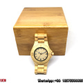 Relojes de cuarzo de alta calidad de madera de arce